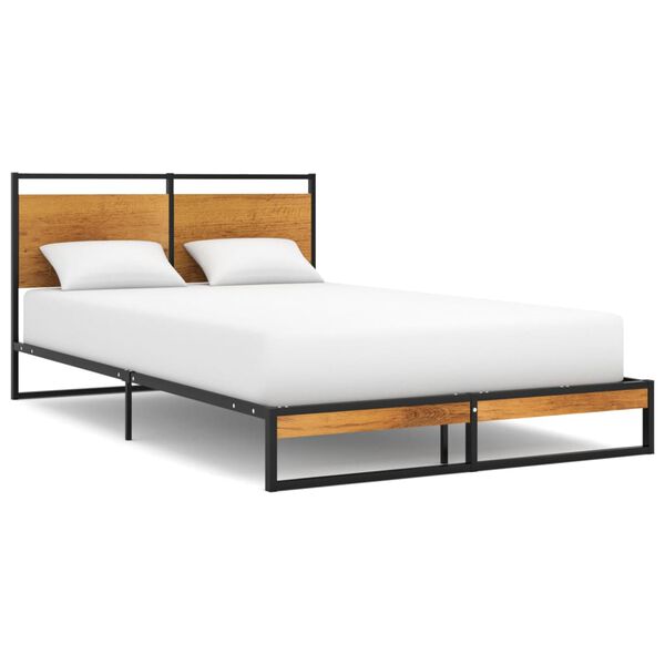 vidaXL Estructura de cama sin colch&oacute;n metal 120x200 cm