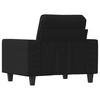 vidaXL Sillón de tela negro 60 cm