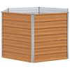 vidaXL Cama de Jard&iacute;n Elevada Marr&oacute;n Claro 129 x 129 x 77 cm