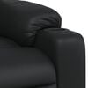 vidaXL Sillón reclinable de cuero sintético negro