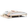 vidaXL Estructura de cama con cajones madera maciza de pino 200x200 cm