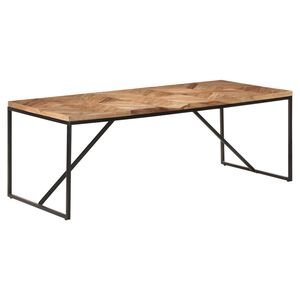 vidaXL Mesa de comedor madera maciza de acacia y mango 200x90x76 cm
