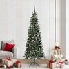 vidaXL &Aacute;rbol de Navidad artificial Verde 210 cm PVC, Pl&aacute;stico y Acero