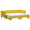 vidaXL Sof&aacute; cama nido con colch&oacute;n terciopelo amarillo 80x200 cm