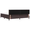 vidaXL Cama tipo Box Spring Marr&oacute;n Oscuro 200 x 200 cm tela
