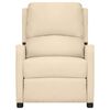 vidaXL Sillón de masaje eléctrico tela color crema