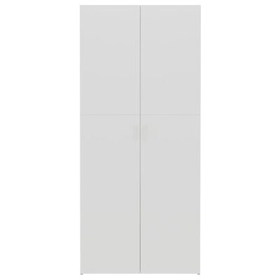 vidaXL Mueble zapatero contrachapada blanco y roble 80x35,5x180 cm