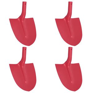 vidaXL Cabeza de pala 4 uds. Rojo 39,5 x 27,5 cm