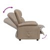 vidaXL Sillón reclinable de cuero sintético color capuchino