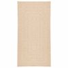 vidaXL Alfombra ZIZUR apariencia yute interior exterior beige 80x150cm
