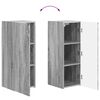 vidaXL Conjunto de mueble para TV de pared 4 pcs Gris Sonoma