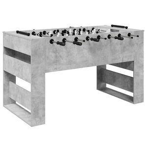 vidaXL Mesa de Futbol&iacute;n Gris Concreto 146,5 x 74 x 85 cm