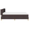 vidaXL Cama tipo Box Spring Marr&oacute;n Oscuro 200 x 160 cm Poli&eacute;ster