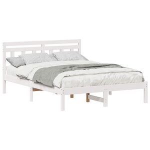 vidaXL Estructura de cama 135 x 190 cm Madera de pino macizo