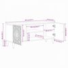 vidaXL Mueble de TV 105 x 33,5 x 46 cm Madera de mango maciza