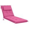 vidaXL Coj&iacute;n de Tumbona GEMERT 100% Poli&eacute;ster Rosa 190 x 50 x 9 cm