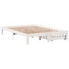 vidaXL Estructura de cama con cajones madera de pino blanca 135x190 cm