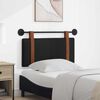 vidaXL Cabecera Colgante Liso Negro 90 x 55 x 5 cm PU antiguo