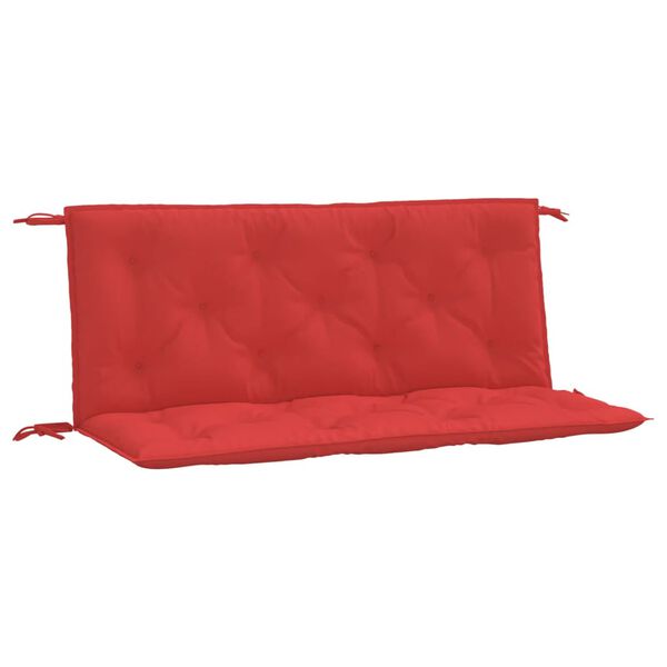 vidaXL Cojines de banco de jard&iacute;n 2 uds tela Oxford rojo 120x50x7 cm