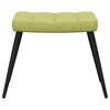 vidaXL Sill&oacute;n de relax con reposapi&eacute;s tela verde