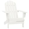 vidaXL Silla con otomana y mesa jard&iacute;n Adirondack macizo abeto blanco