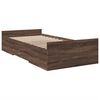vidaXL Cama con cajones madera de ingenier&iacute;a marr&oacute;n roble 100x200 cm