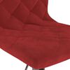 vidaXL Sillas de comedor giratorias 2 unidades terciopelo rojo tinto
