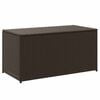 vidaXL Caja de almacenaje jard&iacute;n rat&aacute;n sint&eacute;tico marr&oacute;n 100x50x50 cm