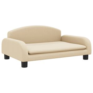 vidaXL Sof&aacute; para ni&ntilde;os de tela crema 70x45x30 cm