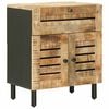 vidaXL Mesita de Noche Natural 50 x 33 x 60 cm Madera de mango maciza