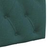 vidaXL Cabecera Colgante Verde oscuro 130 x 55 x 7 cm tela