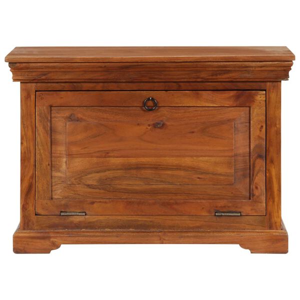 vidaXL Zapatero de madera maciza de acacia 60x40x41 cm