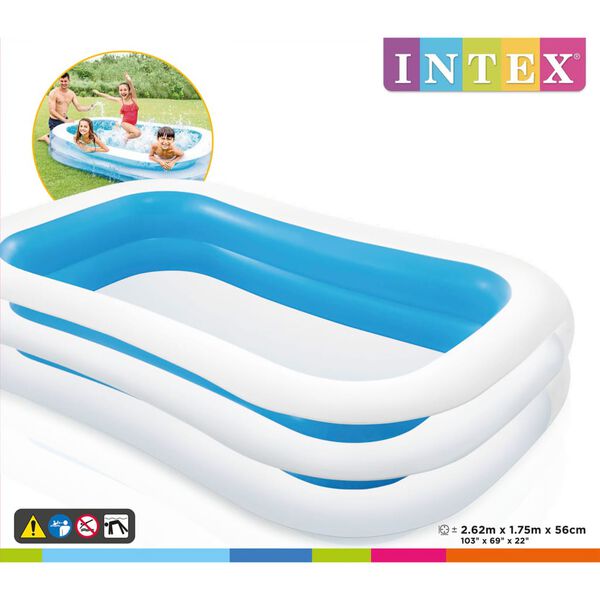 Intex Piscina familiar Swim Center 262x175x56 cm