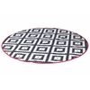 Bo-Camp Alfombra exterior Chill mat Falconwood redonda blanco negro 2m
