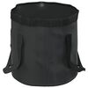 vidaXL Cubos plegables 2 unidades PVC negro 20 L