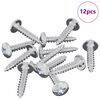 vidaXL Clavo autorroscante 12 pcs Recubierto de zinc 4 x 20 mm Acero