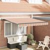 vidaXL Toldo Retr&aacute;ctil Manual Multicolor 300 x 250 cm tela