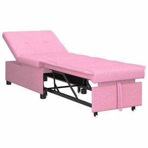 vidaXL Sof&aacute; cama desplegable Rosa 194 x 50 x 82 cm