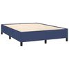 vidaXL Cama box spring con colch&oacute;n tela azul 140x200 cm