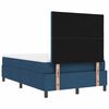 vidaXL Cama tipo Box Spring con colch&oacute;n Azul 120 x 200 cm tela