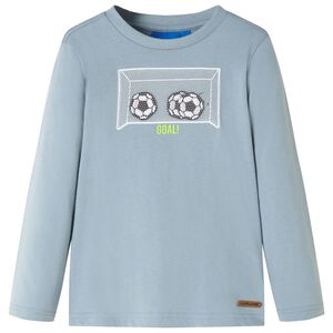 vidaXL Camiseta infantil de manga larga azul claro 92