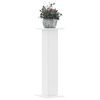 vidaXL Soportes de plantas 2 uds madera ingenier&iacute;a blanco 30x30x95 cm