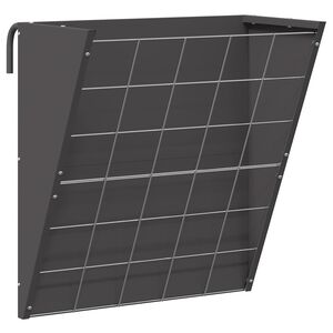 vidaXL Comedero para Heno Colgante Negro 61 x 33 x 66 cm 5 kg
