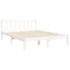 vidaXL Estructura de cama sin colchón madera de pino blanca 140x190 cm
