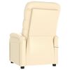 vidaXL Sill&oacute;n de masaje de cuero sint&eacute;tico crema