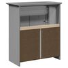 vidaXL Mueble de lavabo de ba&ntilde;o BODO gris 70x35x80 cm