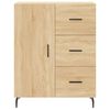 vidaXL Aparador alto madera contrachapada color roble 69,5x34x180 cm
