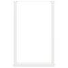vidaXL Patas para mesa de bar en forma de U (2 unidades), color blanco, 60 x (90-91) cm, acero