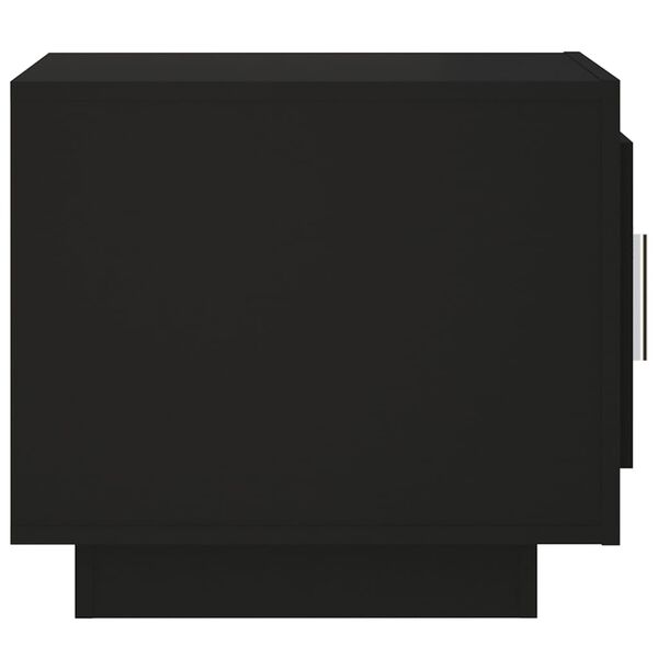 vidaXL Mesa de centro madera de ingenier&iacute;a negra 51x50x45 cm