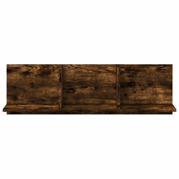 vidaXL Mueble de pared madera ingenier&iacute;a roble ahumado 100x16,5x30 cm